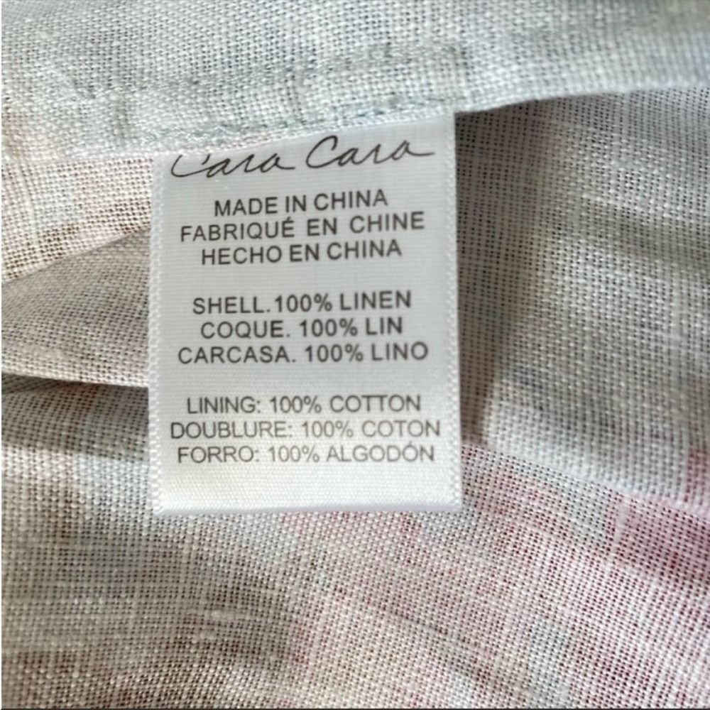 Cara Cara Floral Strapless Linen Dress - Picture 7 of 7